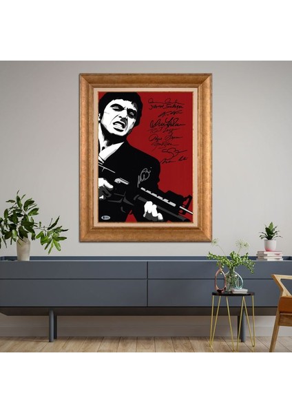 Altın Çerçeveli Paspartulu Tablo RF974