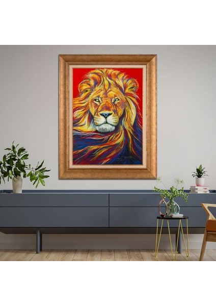 Altın Çerçeveli Paspartulu Tablo RF1774