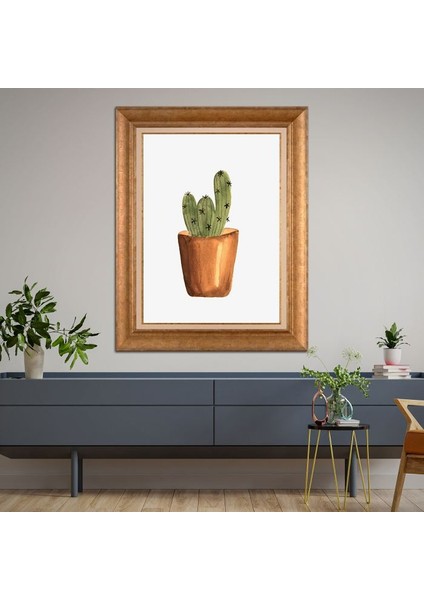 Altın Çerçeveli Paspartulu Tablo RF2493