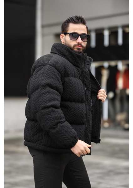 Erkek Dik Yaka Kışlık Örme Mont fiyatları