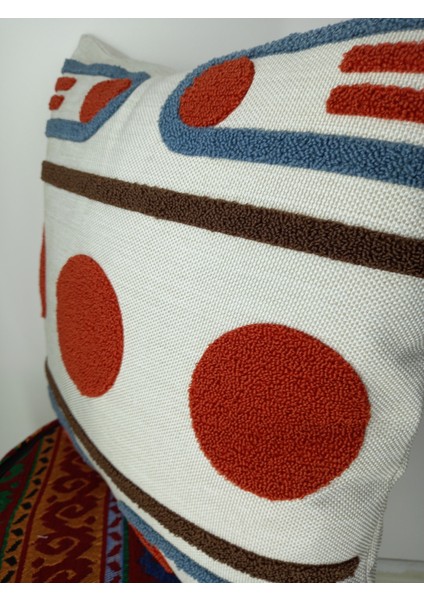 Punch Kırlent ( Içi Dolu) Nakış Kırlent, Boho Kırlent, Tufting Kırlent, Kırlent, Dekoratif Kırlent fiyatları