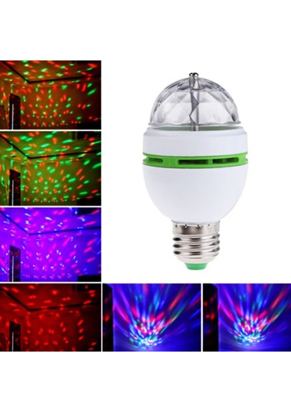 Disko Ampul LED Işıklı Döner Başlıklı - Magic Bulp (4767) - CLR5287-9783