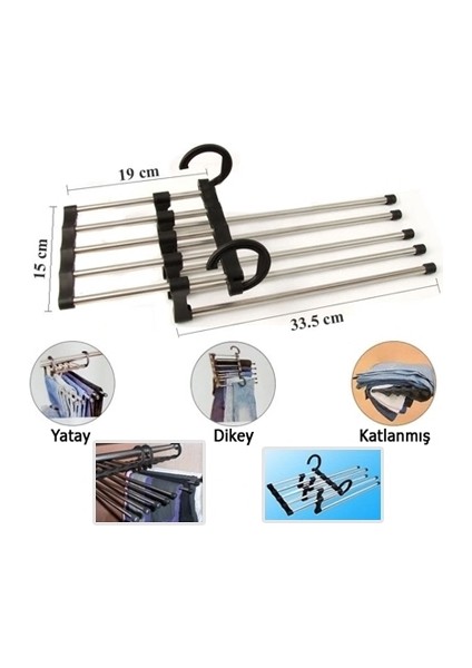 Magic Hanger 5in1 Pantolon Askısı (4767) - CLR8149-6549