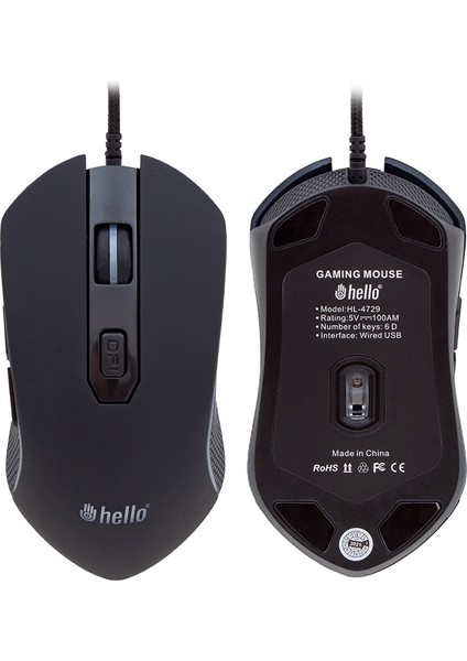 Hello HL-4729 Kablolu Oyuncu Gamıng Mouse (4767) - CLR9702-1648