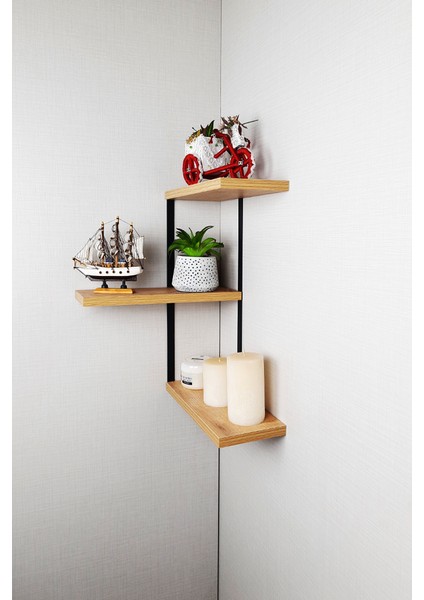 Metal Ahşap Mutfak Köşe Rafı Tezgah Üstü Düzenleyici Oda Kitaplık Banyo Mutfak Rafı Baharatlık fırsatları