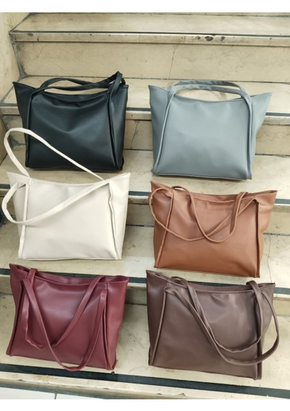 Büyük Boy Fermuar Kapamalı Kadın Omuz Çantası fiyatları