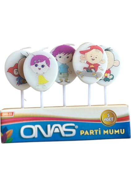 8 cm Kız ve Erkek Çocuk Figürlü Doğum Günü Pasta Mumu