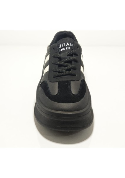 Lufıan Chrıstına 122230019 Siyah Kadın Deri Günlük Sneakers