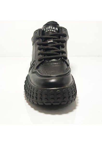 Lufıan Burton 112230206 Siyah Erkek Deri Günlük Sneakers