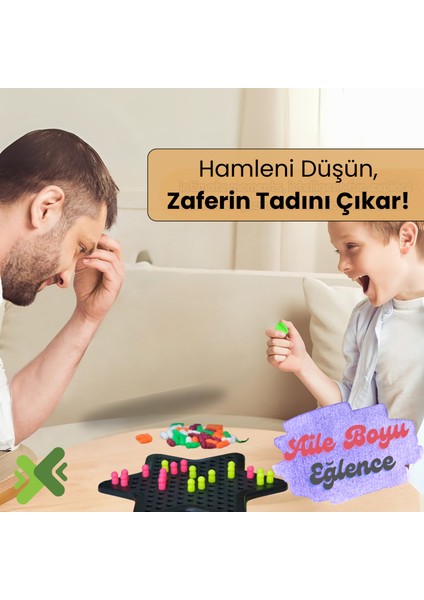 Yıldız Dama Aile Strateji Oyunu, Akıl Zeka Geliştiren Eğitici Kutu Oyun, Çin Daması, 2-6 Kişi fırsatları