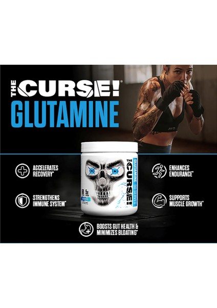 The Curse L-Glutamine 60 Servis 300GR.MADE In Usa