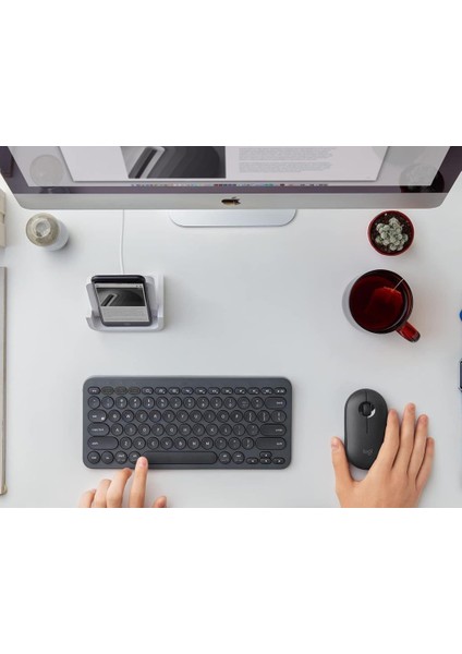 Lenovo Smart Paper ZAC00011TR 10.3" Uyumlu Kablosuz Bluetooth Pilli Klavye Mouse Seti - Siyah
