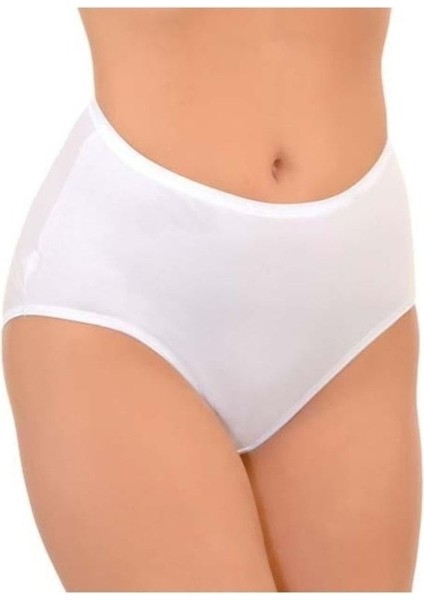 4 Lü Paket Modal Yüksek Bel Bayan Külot 069 - Beyaz - L