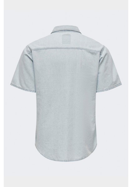 Onsbane 9181 Gua Dnm Ss Shırt Erkek Mavi Denim Gömlek - 22029181 fiyatları