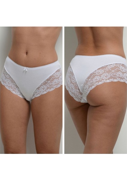 0123 04'lü Dantel Detaylı Külot