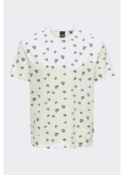 Onskendall Reg Dıtsy Ss Tee Erkek Cloud Dancer T-Shirt - OS22028732