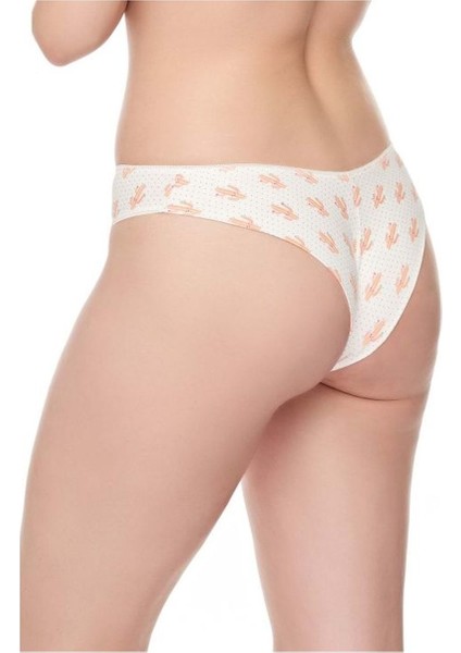 0341 Brezilya Kalıp Kadın Külot 6lı Paket Desenli