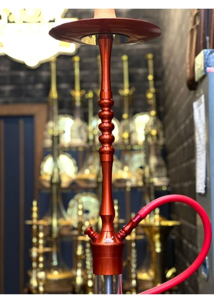 Yeni Model Hookah Büyük Kırmızı Nargile Takımı