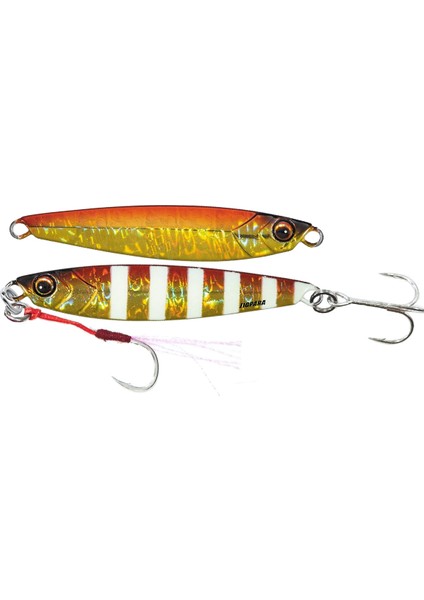 Jigpara Short JPS-30GR 70MM #64 2 Tone Zebra Red Gold