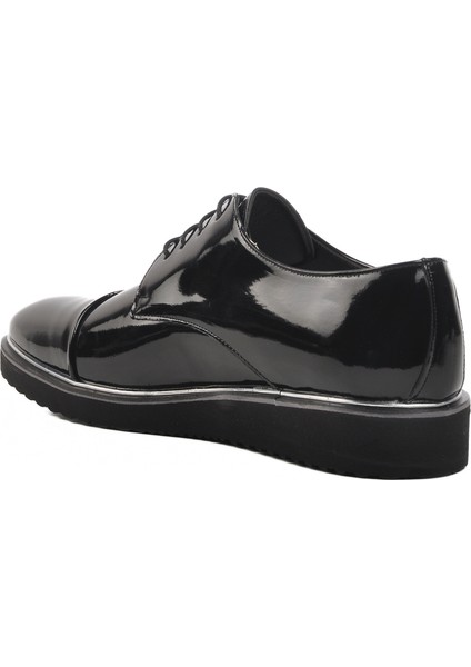 Siyah Rugan Erkek Klasik Ayakkabı P420 M fırsatları