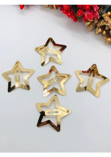 Çok Şık Yıldızlı Çıtçıtlı Saç Tokası 10'lu (3cm) fırsatları
