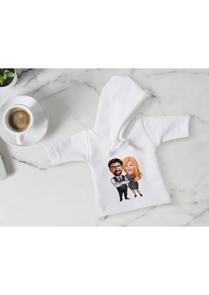 Kişiye Özel Sevgililer Karikatürlü Mini Beyaz Içki Şişesi Tişörtü , Ev Bar Dekoru, Viski, Şarap, Votka, Rakı Şişesi Tişörtü, Ev Barı-36 fırsatları