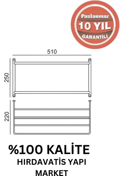Paslanmaz Pirinç Mercan 2’li Havluluk 50CM Altın Sarı Gold fiyatları