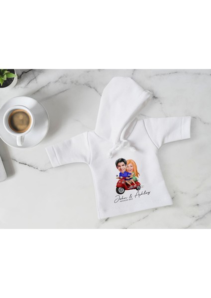 Kişiye Özel Sevgililer Karikatürlü Mini Beyaz Içki Şişesi Tişörtü , Ev Bar Dekoru, Viski, Şarap, Votka, Rakı Şişesi Tişörtü, Ev Barı-17 fırsatları