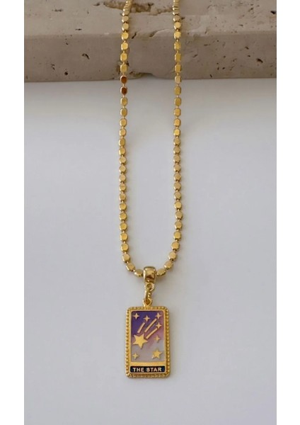 Tarot Kartı Kolye,the Star Yıldız Kolye