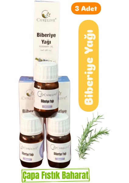 Biberiye Yağı (3 x 20 ml)