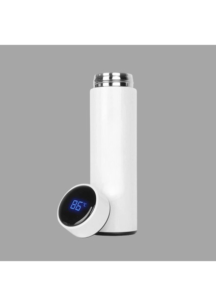Dijital Göstergeli Baskılı Çelik Termos 450 ml KS10