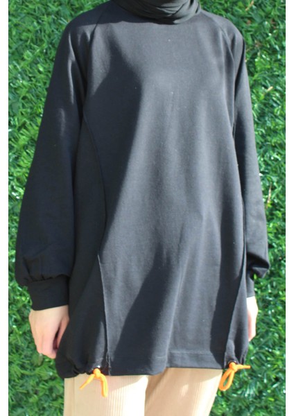 Bağcık Detaylı Sweatshirt