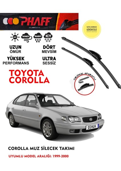 Toyota Corolla Terra Muz Muz Silecek Takımı 1.4 1.6 Motor Araca Özel Aparat (1999 - 2001)