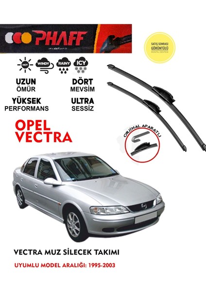 Opel Vectra A Muz Muz Silecek Ön Takımı 1.6 1.8 1.9 2.0 Motor Araca Özel Aparat (1995-2003)