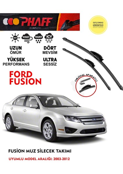 Ford Fusion Ön Muz Muz Silecek Takımı 1.4 1.6 Motor (2003-2012) Arası Araca Özel Aparat