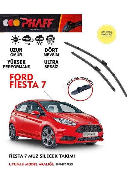 Ford Fiesta Ön Cam Muz Silecek Seti 1.4 1.5 1.6 1.25 1.0 Motor Araca Özel Aparat 2009-2017