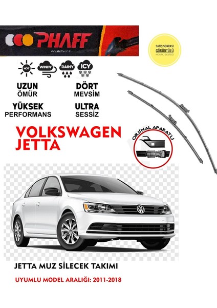 Volkswagen Jetta Muz Silecek Takımı 1.2 1.4 1.6 Motor Araca Özel Aparat 2011 - 2018 Arası