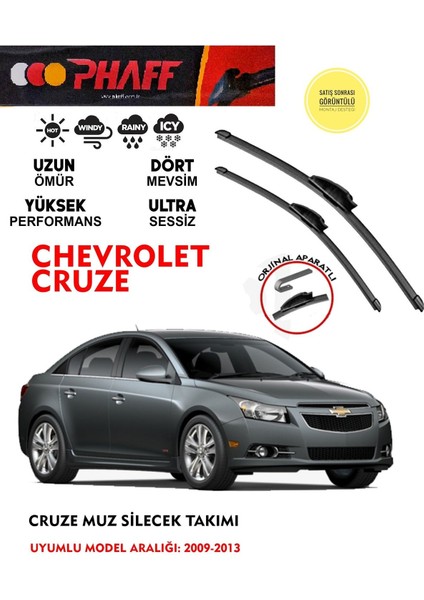 Chevrolet Cruze Cam Muz Silecek Takımı 1.6 Motor Araca Özel Aparat (2009 - 2013)