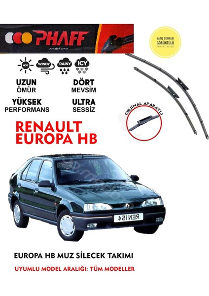 R19 Hb Europa Ön ve Arka Muz Silecek Süpürge Takımı 1.4 1.6 1.8 Motor Araca Özel Aparat