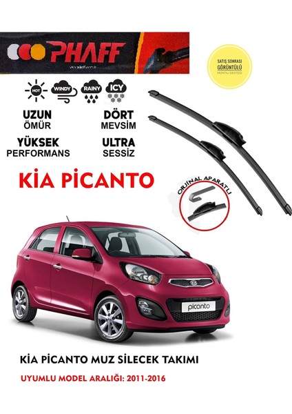 Kia Picanto Muz Muz Silecek 1.1 1.25 Motor (2011-2016) Araca Özel Aparat fiyatları