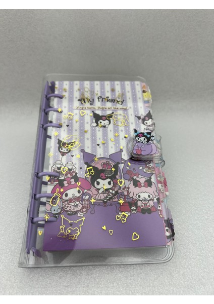 Sanrio Kawaii Kuromi My Melody Cinnamoroll Lüx Notebook Ajanda Defter Hediyelik 1ADET