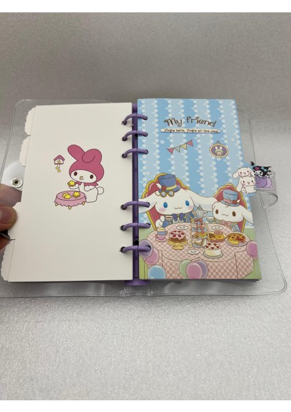 Sanrio Kawaii Kuromi My Melody Cinnamoroll Lüx Notebook Ajanda Defter Hediyelik 1ADET