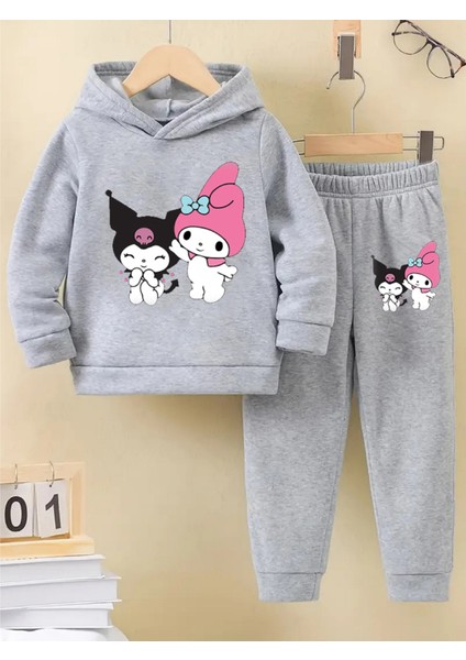 Kışlık Kız Çocuk Eşofman Takımı 5 6 7 8 9 10 11 12 Yaş Kuromı