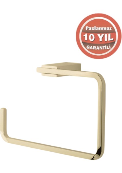 Paslanmaz Pirinç Titanik Kare Havluluk Altın Sarı Gold