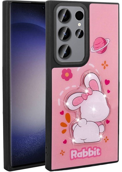 Samsung Galaxy S23 Ultra Için Uyumlu Kılıf Parlayan Kabartmalı Ikonik Figürlü Amas Silikon Kapak