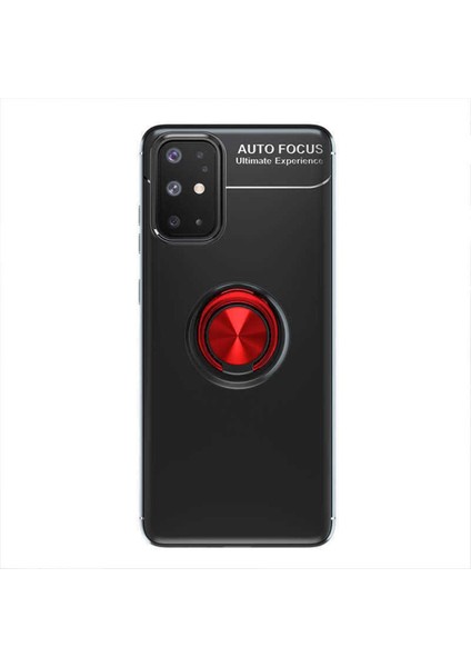 Samsung Galaxy A31 Uyumlu Cep Telefonu Için Dönebilen Yüzüklü Standlı Silikon Ravel Kapak