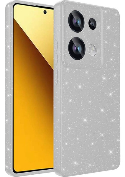 Xiaomi Redmi Note 13 Pro 4g Için Uyumlu Kılıf Kamera Korumalı Simli Lüks Koton Kapak