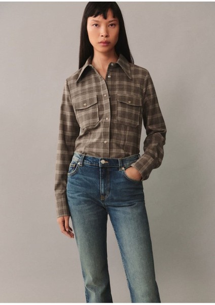 Violeta Yüksek Bel Flare Jean Pantolon