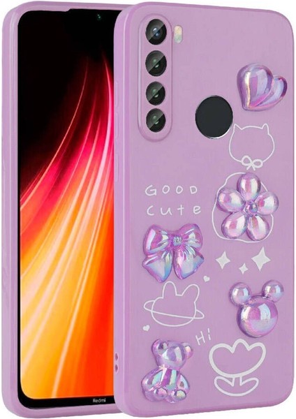 Xiaomi Redmi Note 8 Için Uyumlu Kılıf Kabartma Figürlü Parlak Toys Silikon Kapak