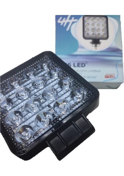 2 Adet 16 Ledli Çalışma Lambası Kalınlık 40MM 8-110 Volt IP67